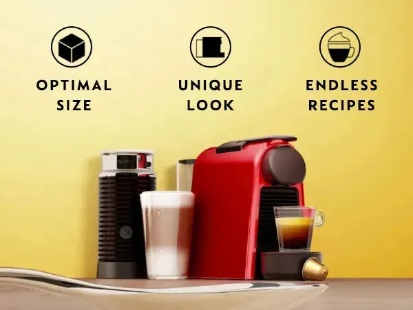 Nespresso Essenza Mini Espresso Machine by DeLonghi, Red colour | Open Box Sale