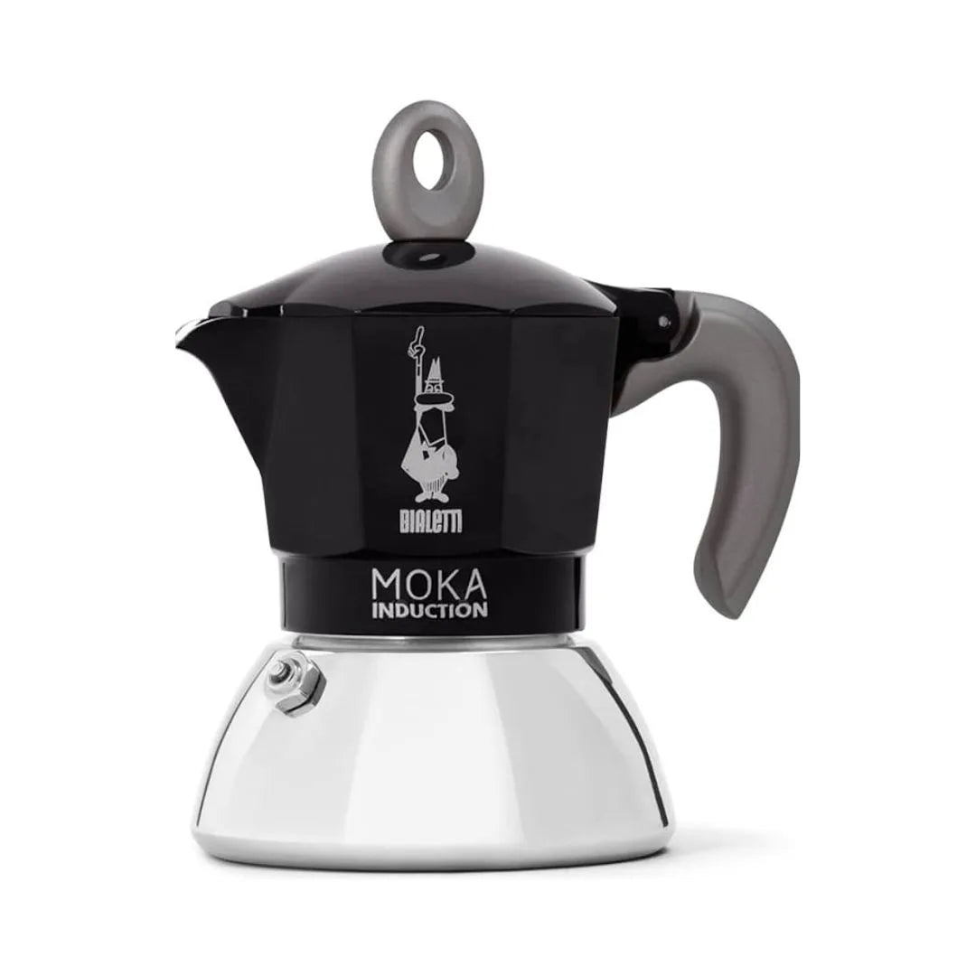 Bialetti - Moka Induction, Moka Pot, Suitable for all Types of Hobs, 2 Cups Espresso (2.8 Oz), 90 milliliters,Black
