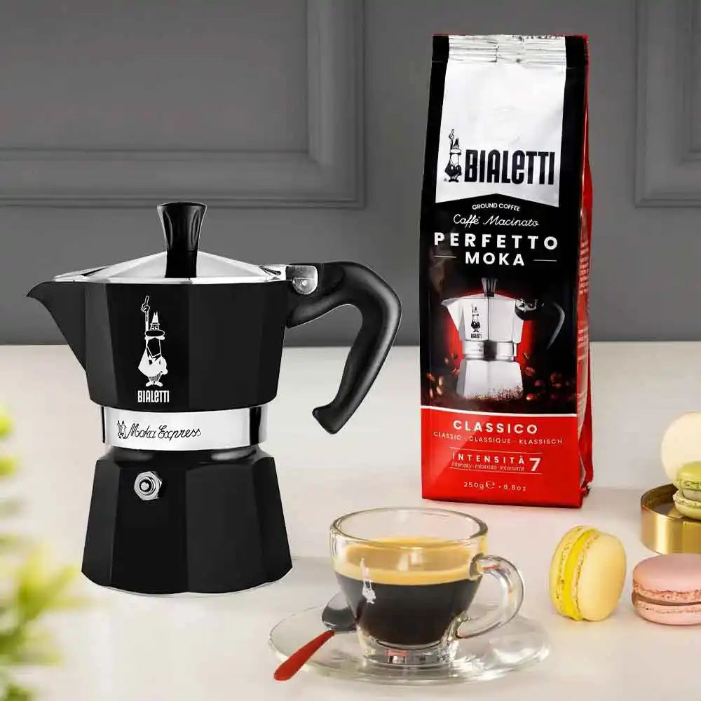 Bialetti Moka Express 3 Cup Nera Espresso Maker 4952