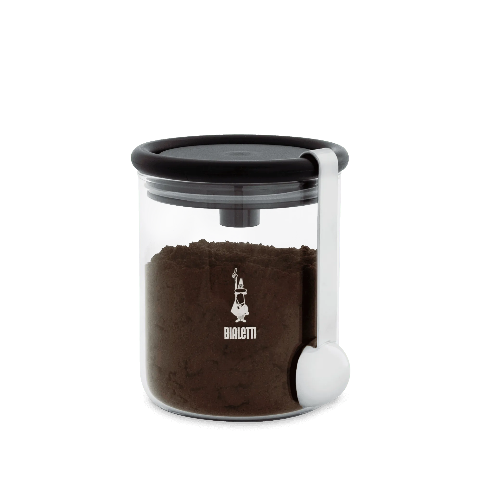 Bialetti Moka Coffee Jar 250 g (with Cap), Glass