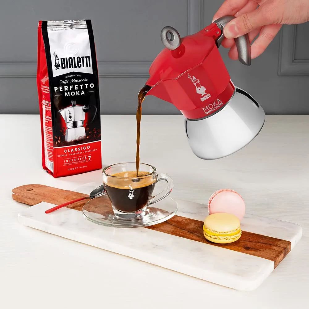 Bialetti Moka Induction 2 cup Rossa Induction Espresso Maker 6942