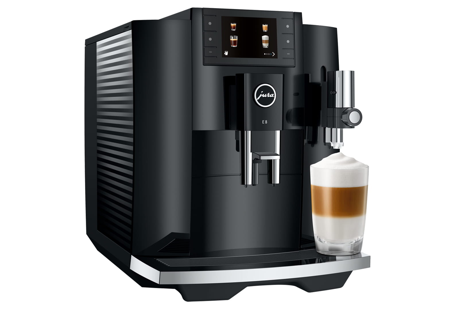 Jura E8 Piano Black Fully Automatic Coffee Machine