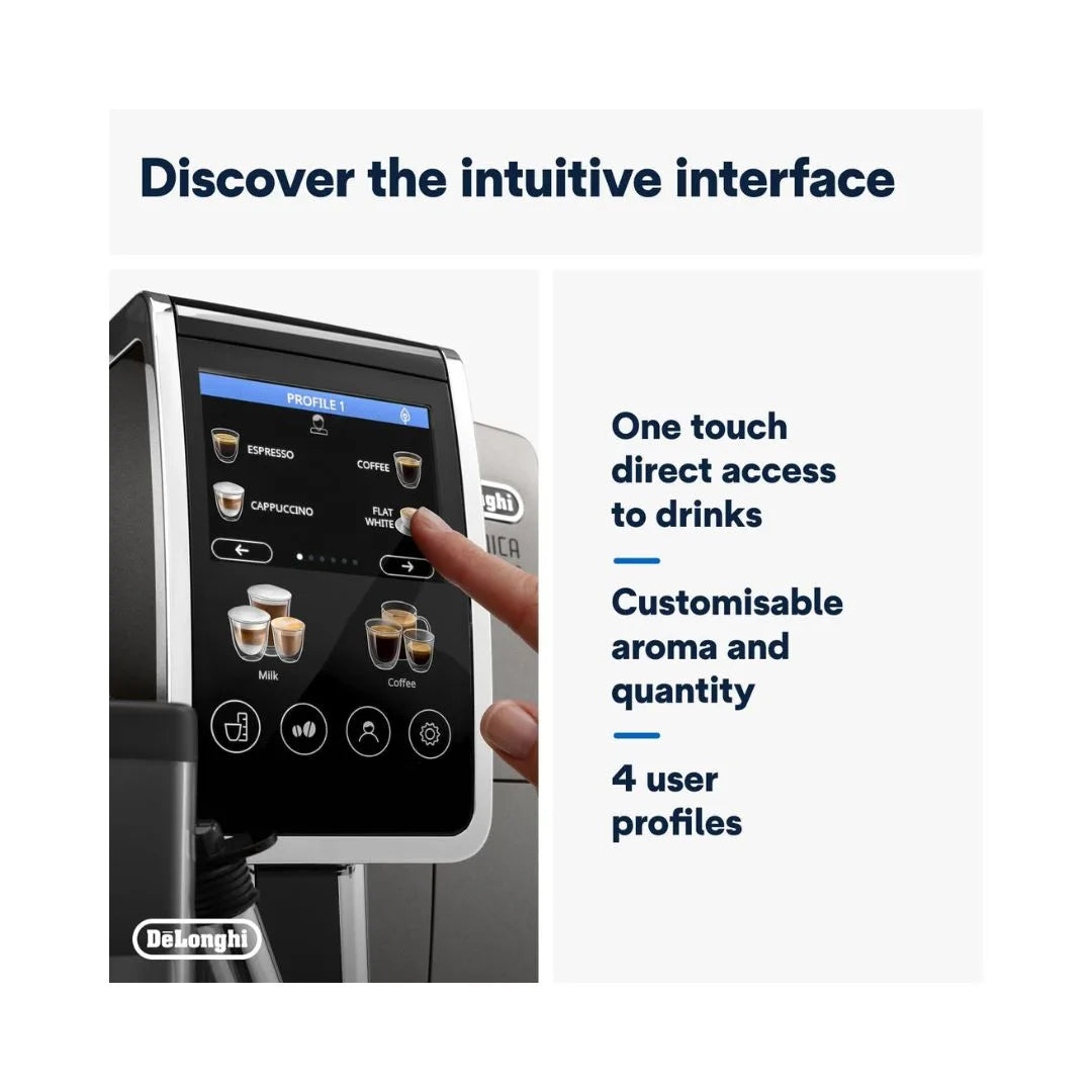 DeLonghi Dinamica Plus ECAM380.95.TB Fully Automatic Coffee Machine