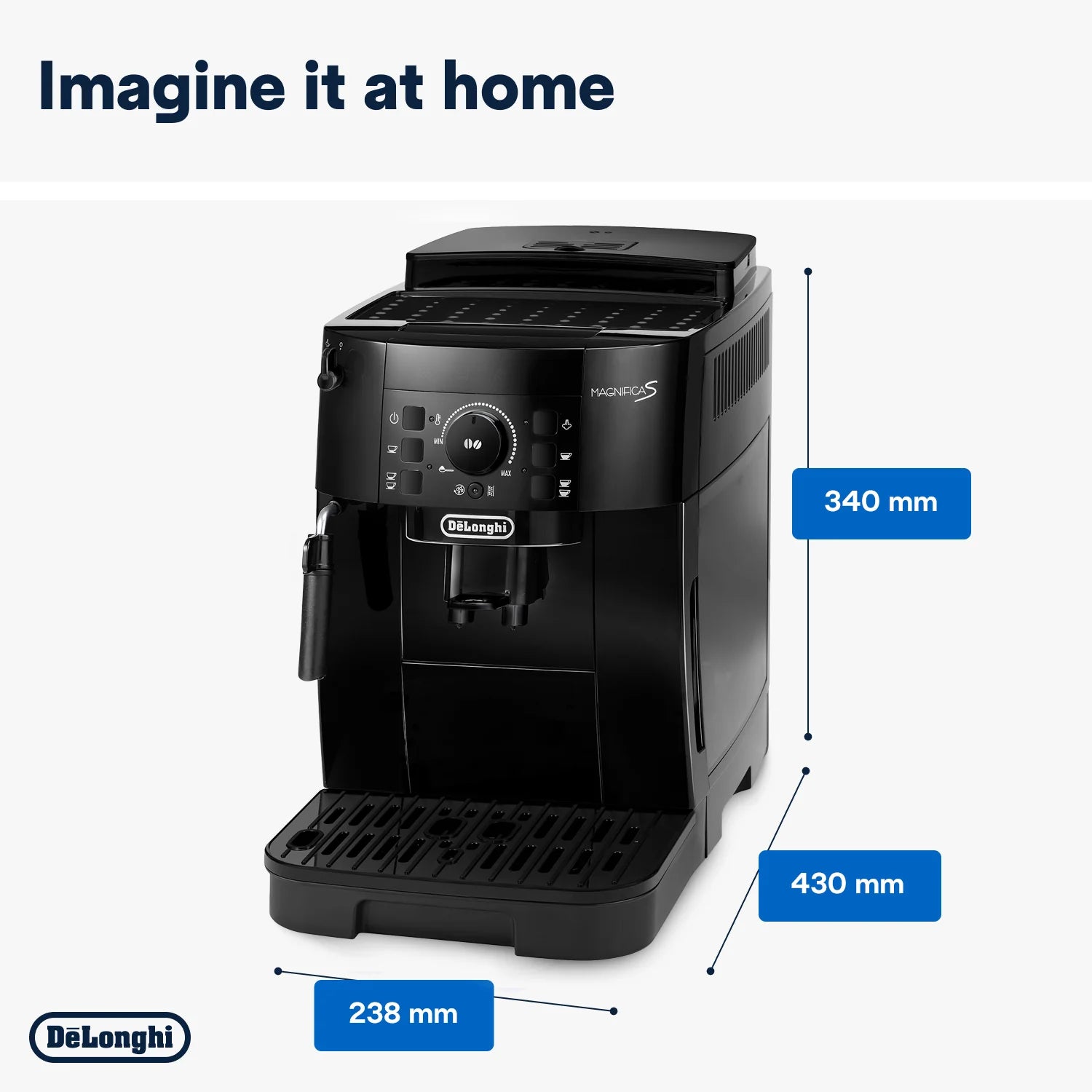 Delonghi  ECAM12.121.B - Magnifica S Bean to Cup Coffee Machine | Open Box