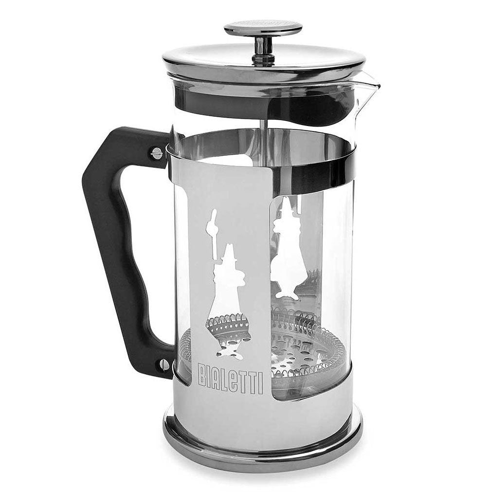 Bialetti Preziosa French Press Coffee Maker, Stainless Steel, Silver