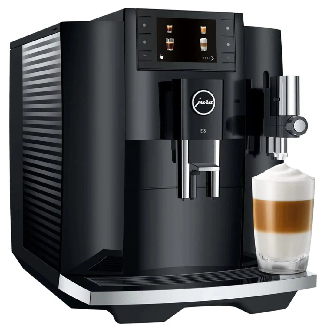 Jura E8 Piano Black Fully Automatic Coffee Machine