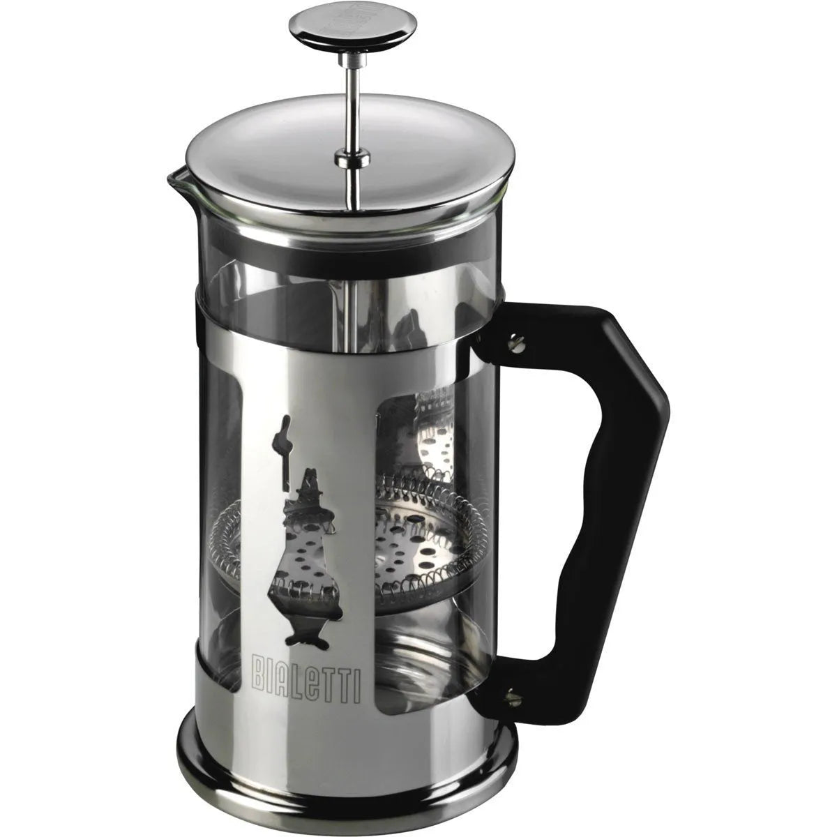 Bialetti Preziosa French Press Coffee Maker, Stainless Steel, Silver