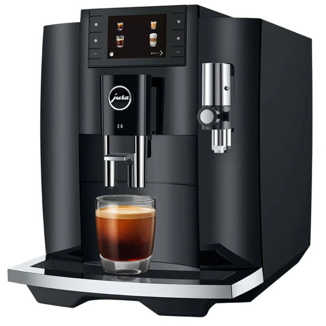 Jura E8 Piano Black Fully Automatic Coffee Machine