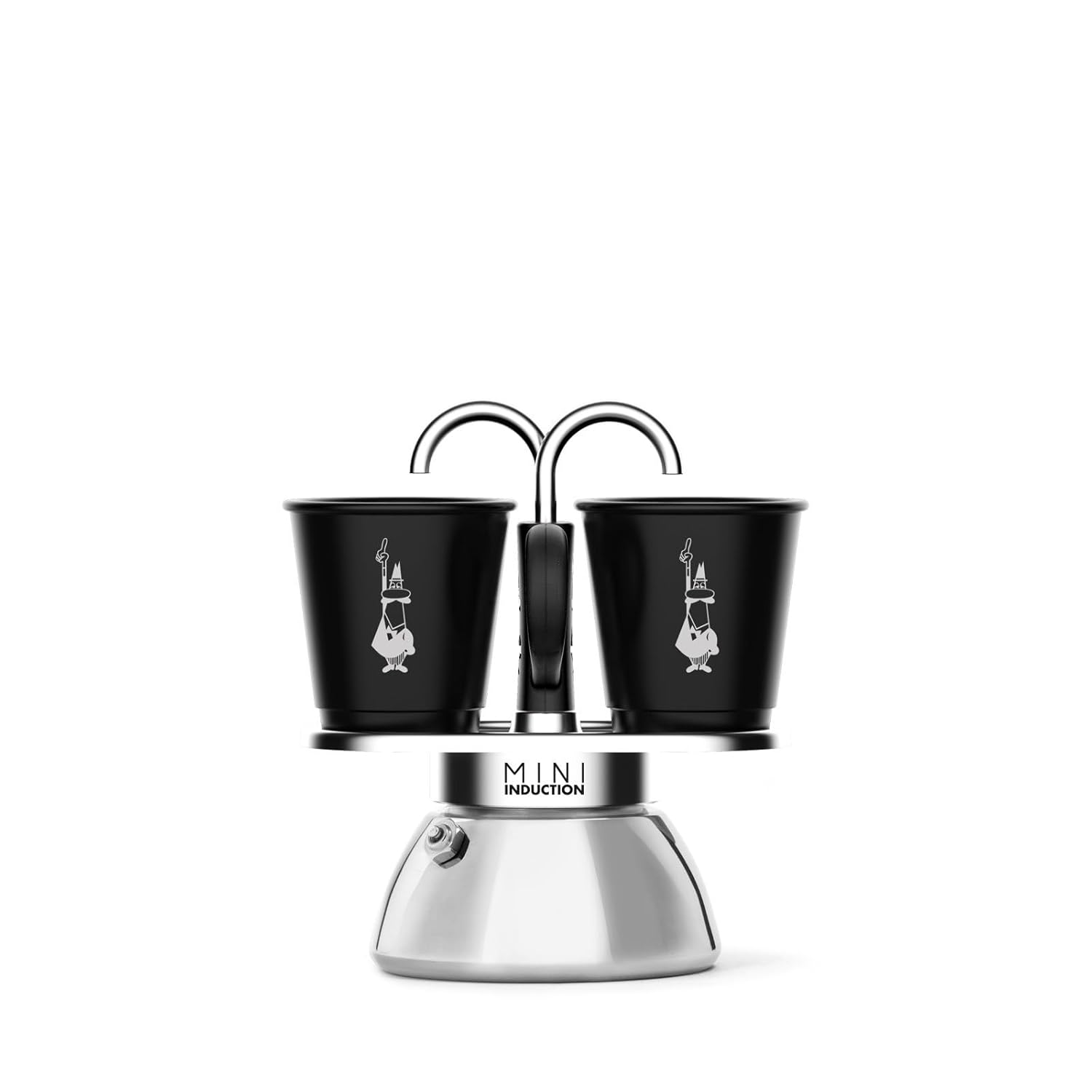 SET MINI INDUCTION 2 CUPS +2 BICCHIERINI BLACK