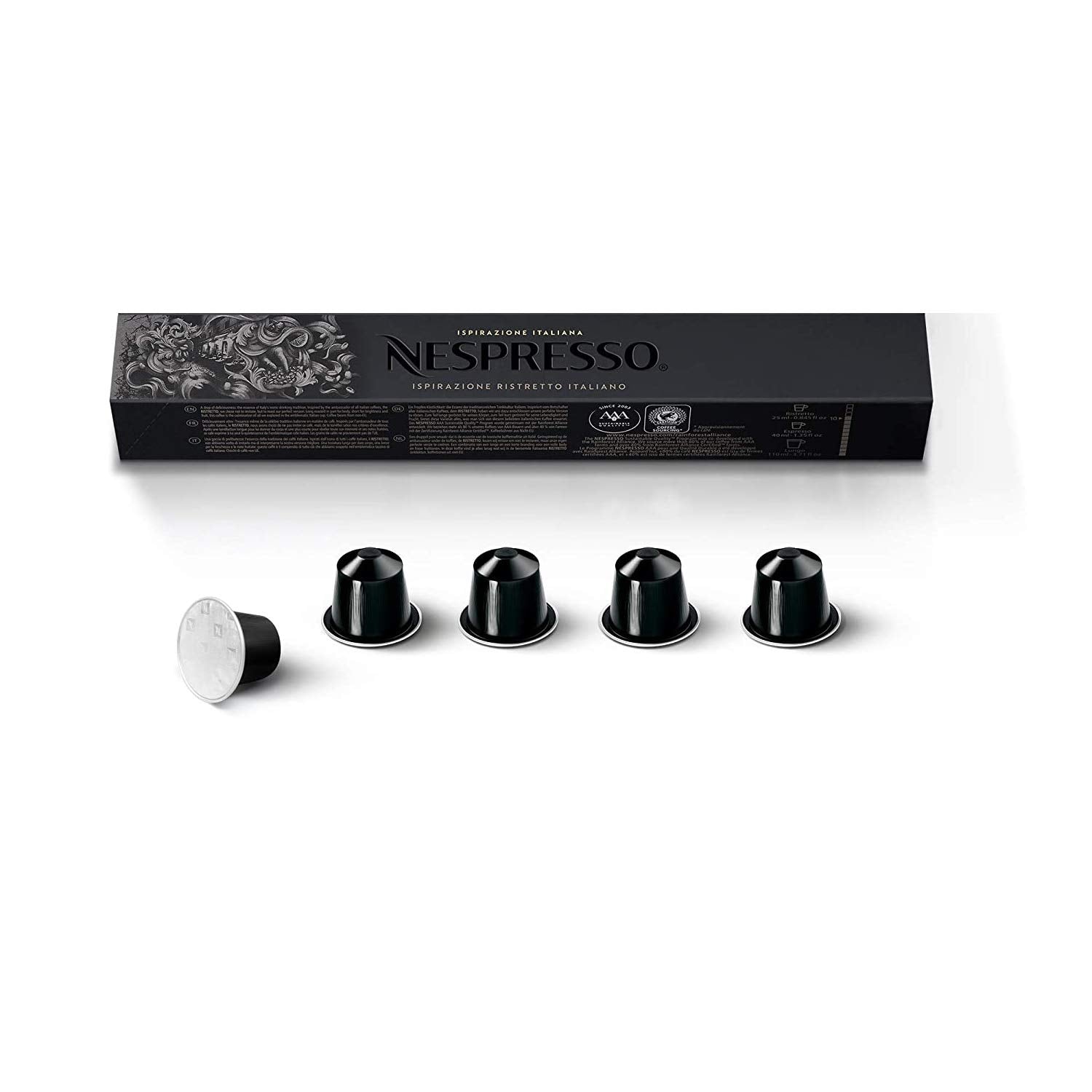 Nespresso Original Ristretto Coffee Capsule, 10 Capsules