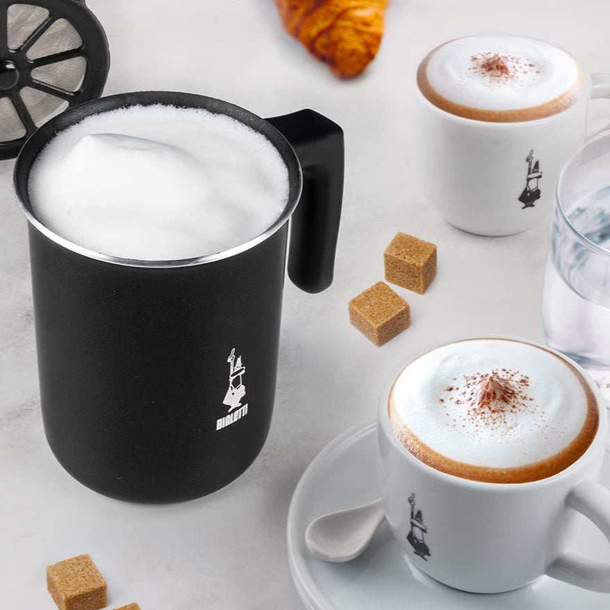 Bialetti 00AGR394 Tutto Crema Milk Frother, Black