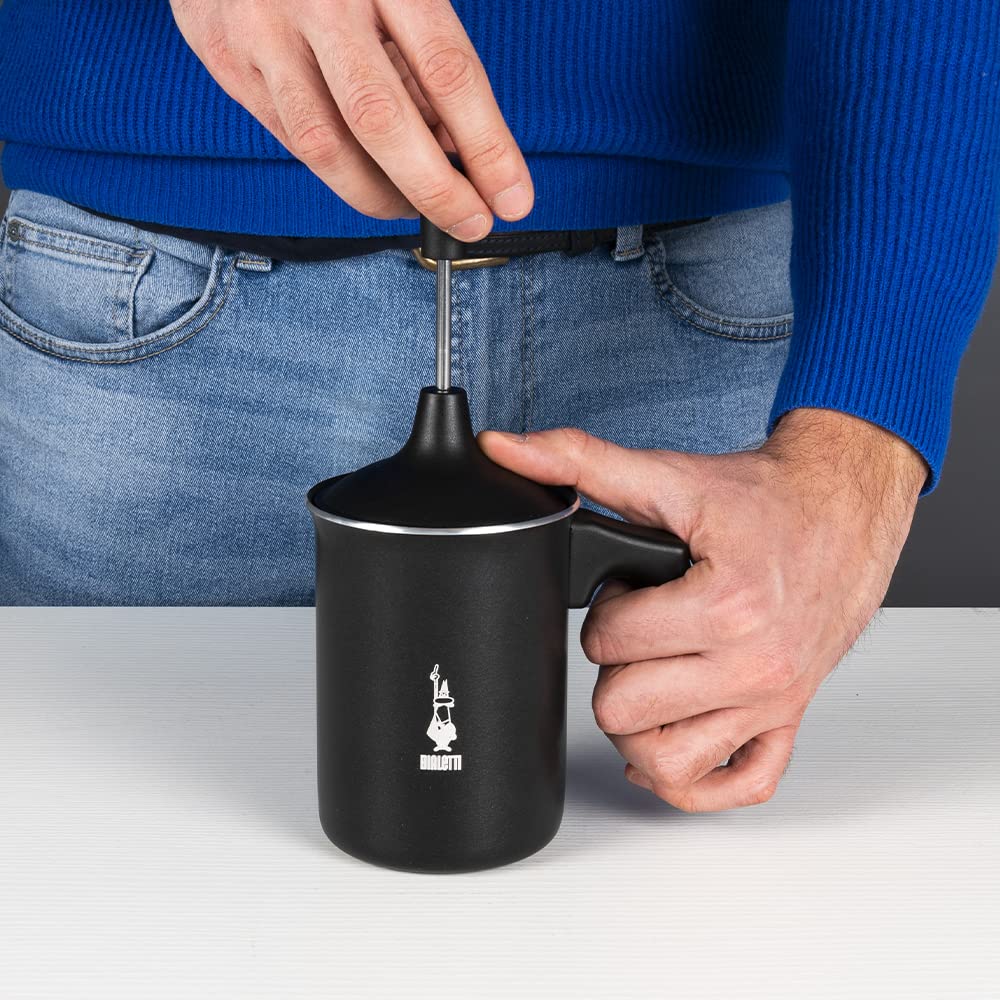 Bialetti 00AGR394 Tutto Crema Milk Frother, Black