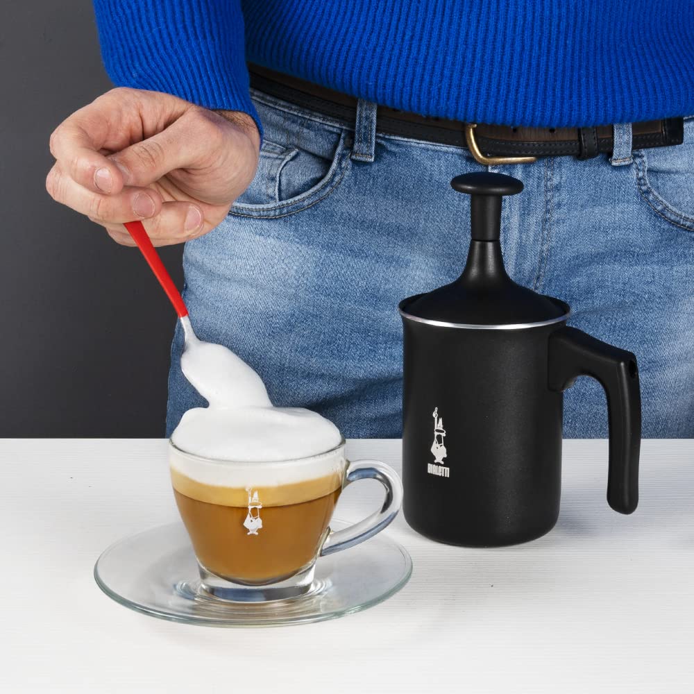 Bialetti 00AGR394 Tutto Crema Milk Frother, Black