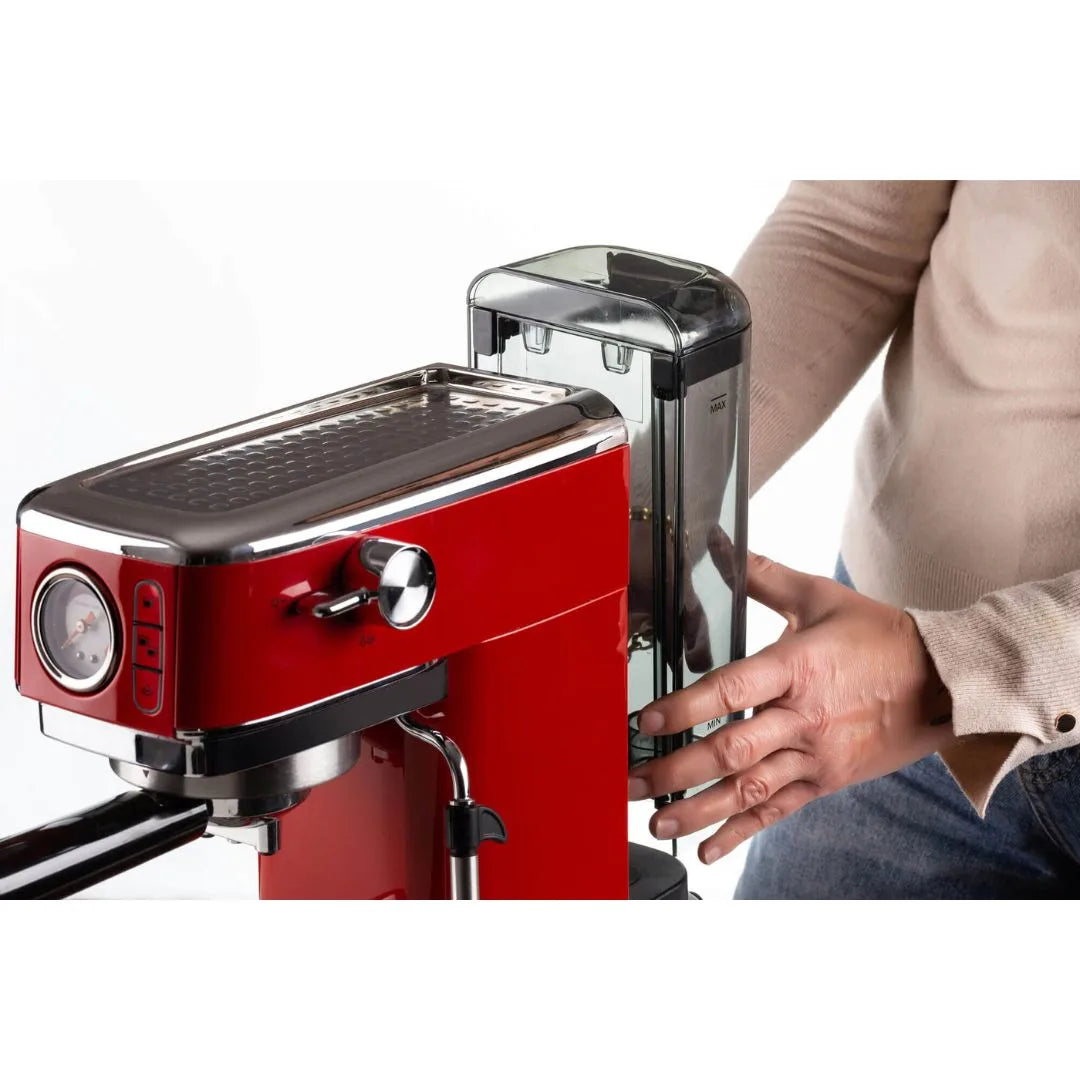 Ariete 1381  Moderna Slim Red Espresso Coffee Machine, best coffee maker for home