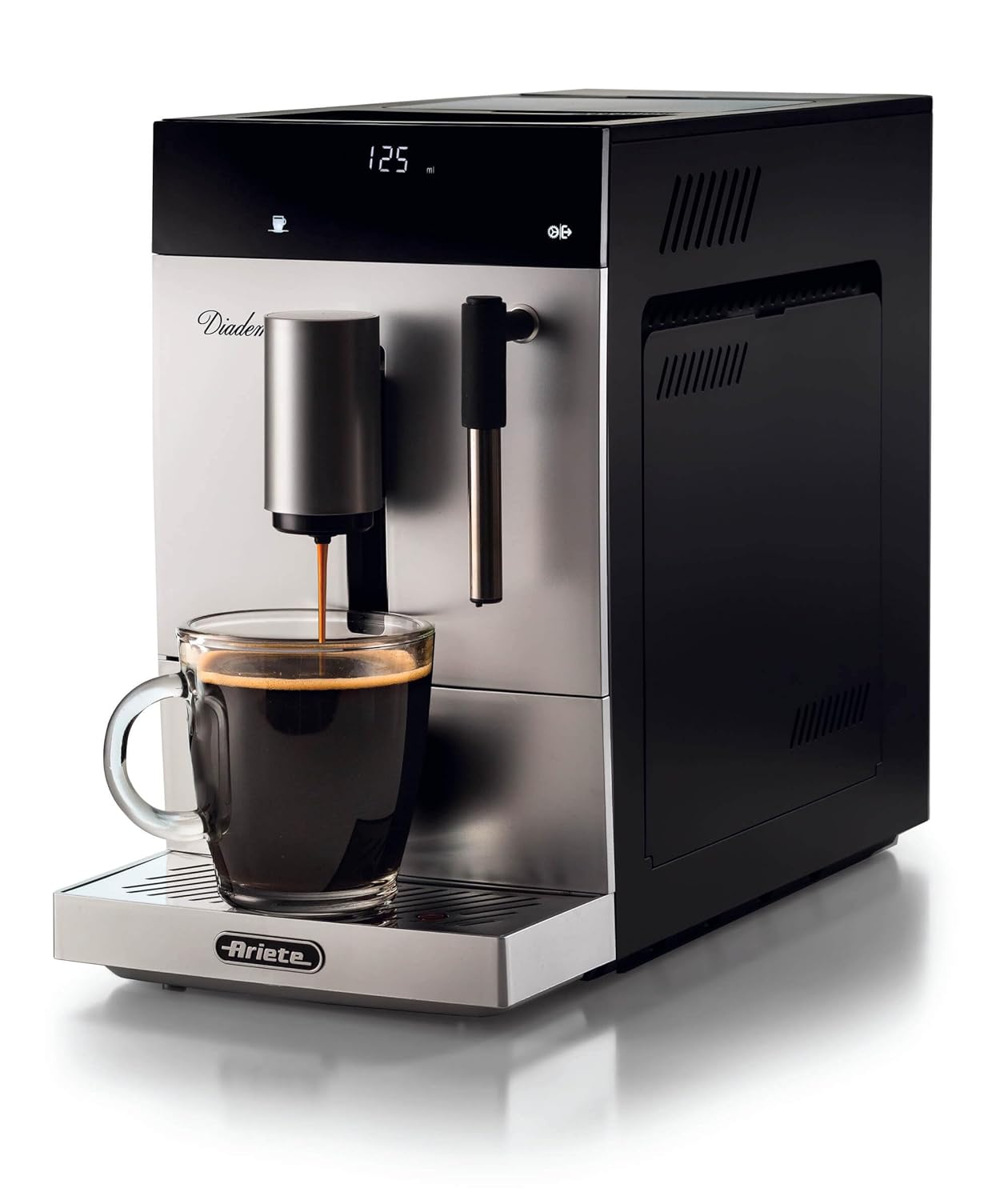 Ariete 1452 Diadema Bean To Cup Silver Espresso Coffee Machine