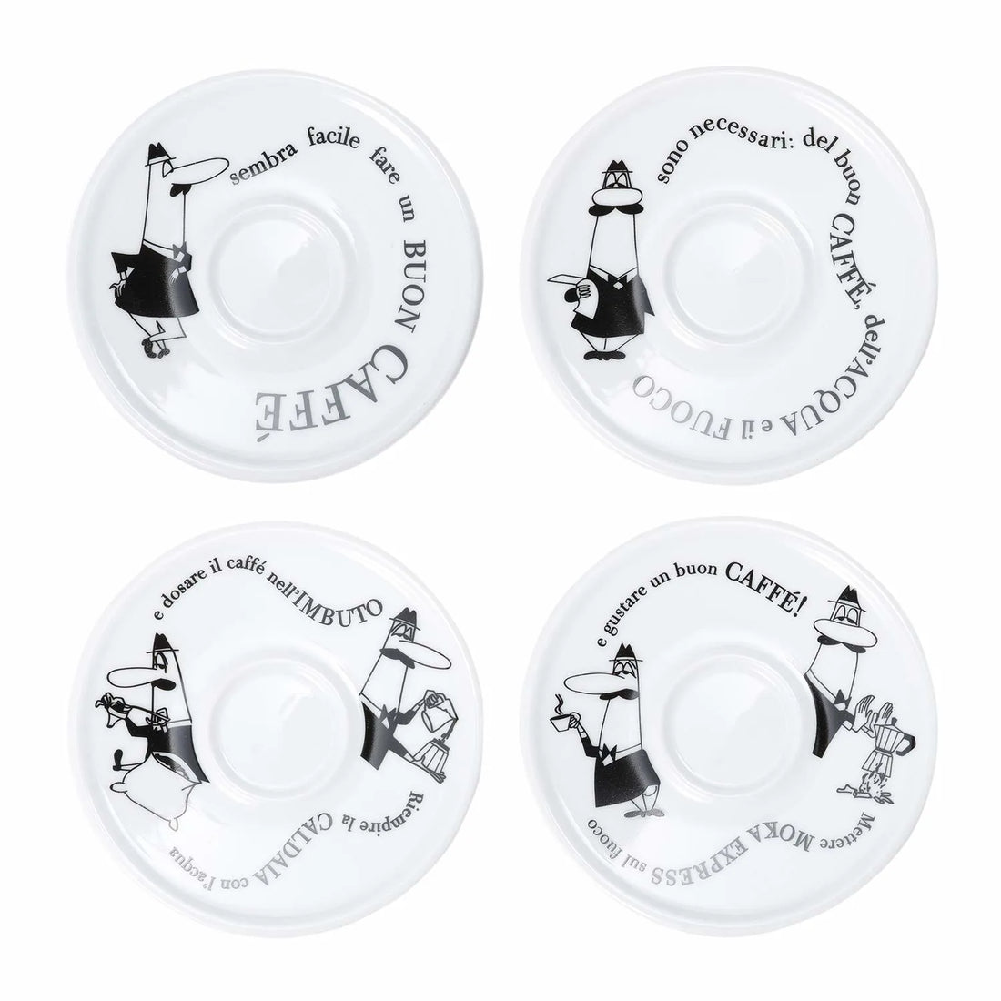 BIALETTI - SET 4 TAZZINE MOKA CAROSELLO - Y0TZ033