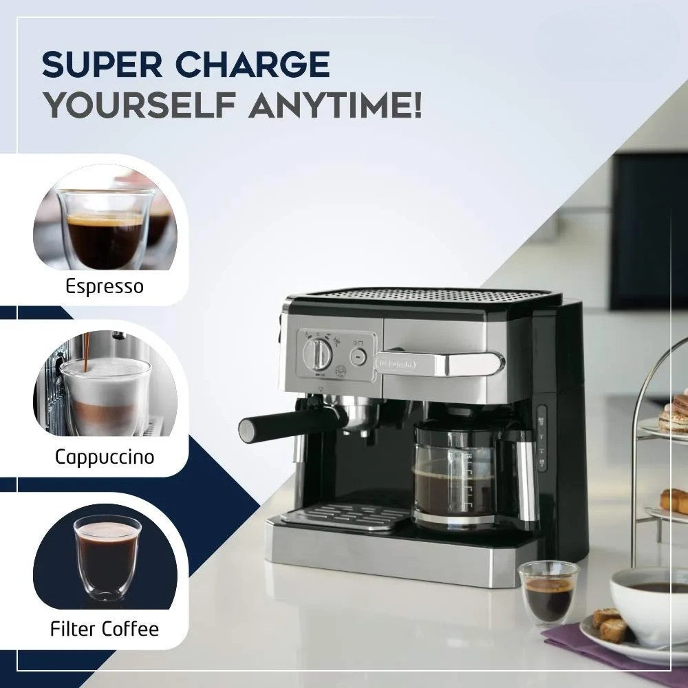 DeLonghi Combi Coffee Machine - Bco420