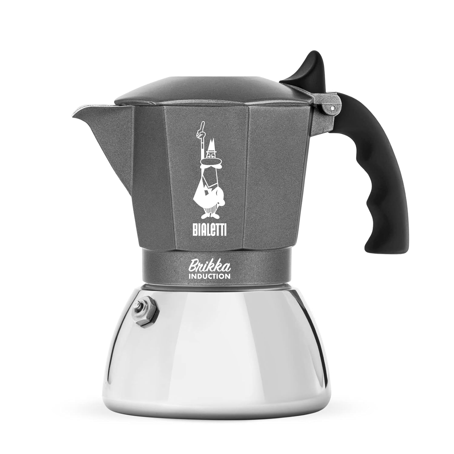 Bialetti Brikka Induzione  4 Cups Aluminium Stovetop Coffee Maker