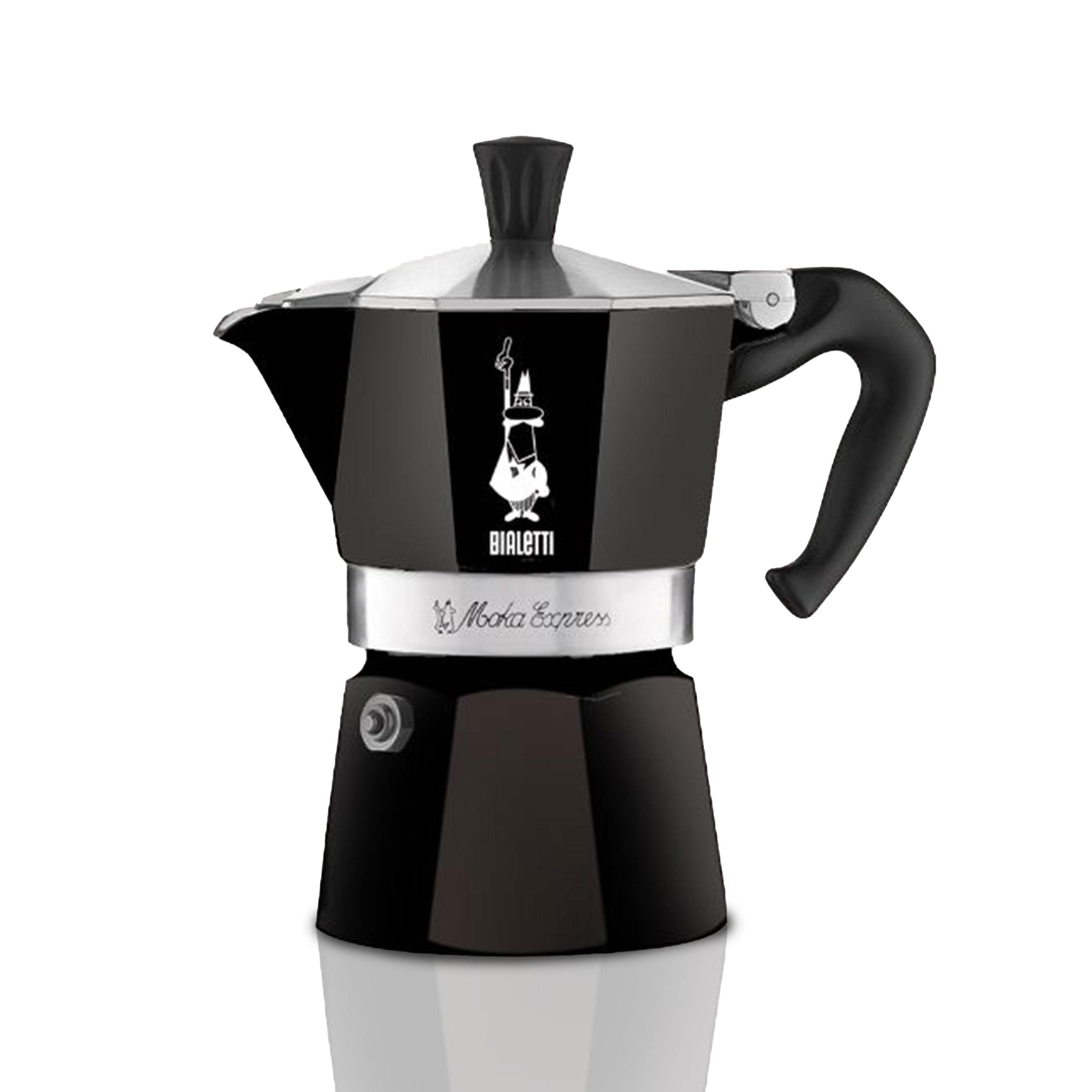 Bialetti Moka Express 3 Cup Nera Espresso Maker Latteholic