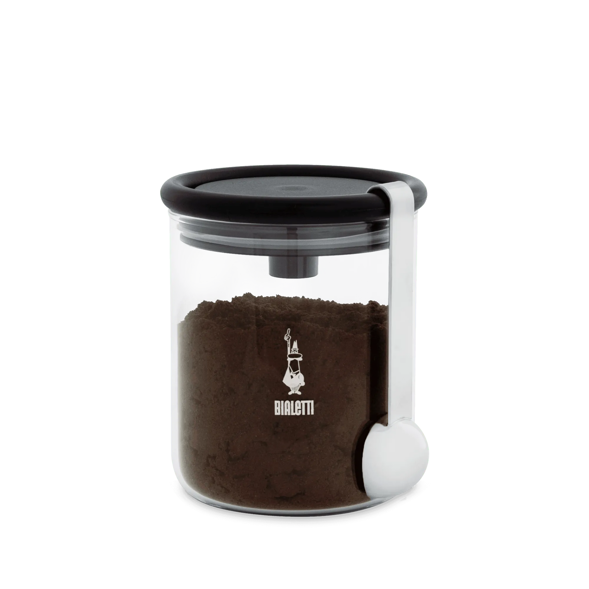 Bialetti Moka Coffee Jar 250 g (with Cap), Glass