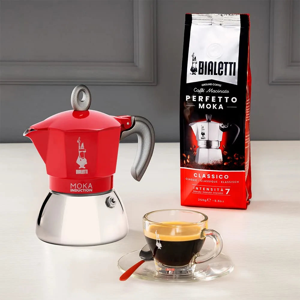 Bialetti Moka Induction 2 cup Rossa Induction Espresso Maker 6942
