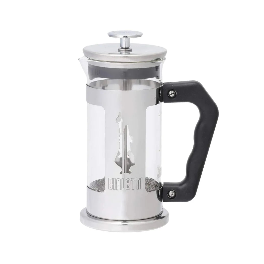 Bialetti Preziosa French Press Coffee Maker, Stainless Steel, Silver