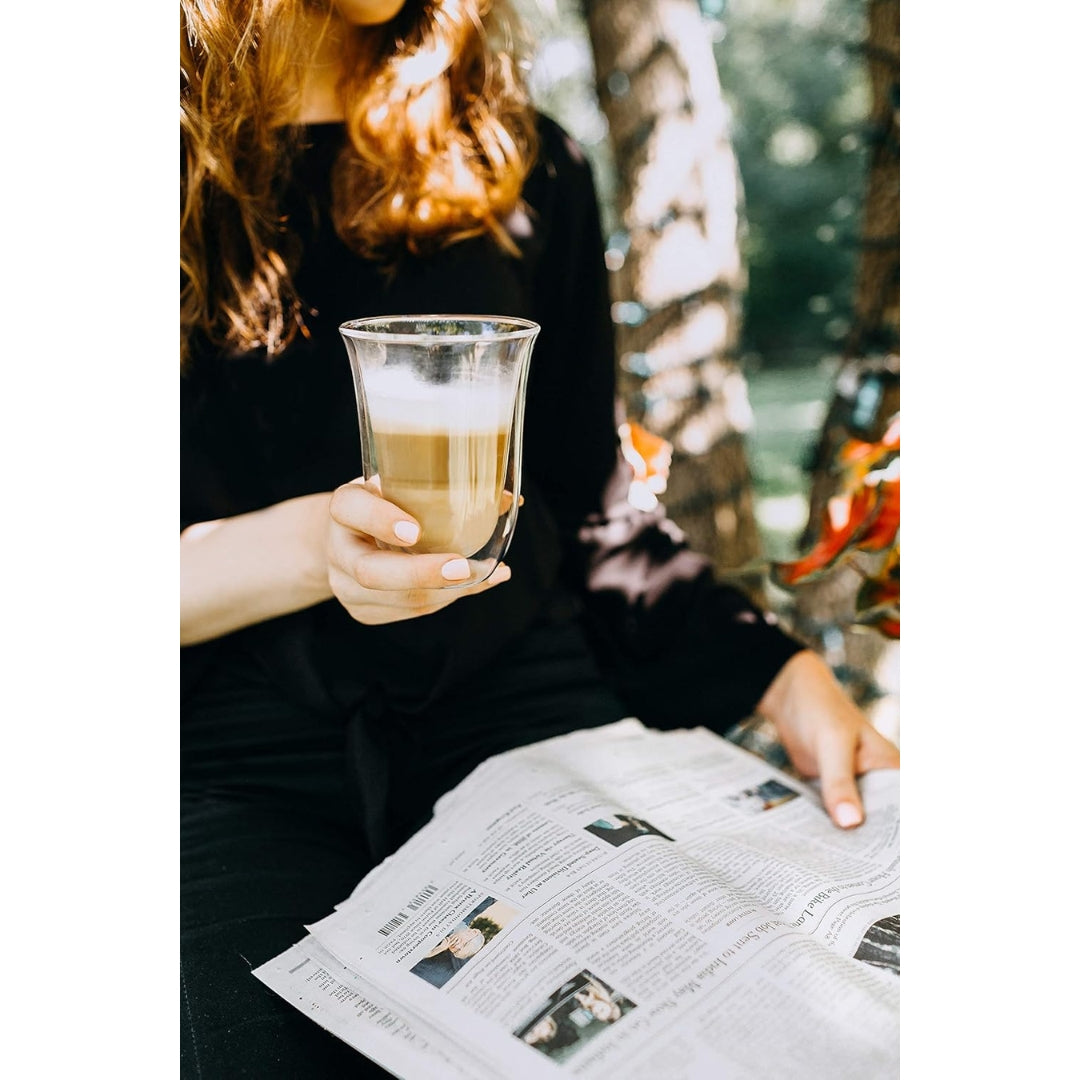 DeLonghi  Set of 2 Latte Macchiato Glasses 220 ML