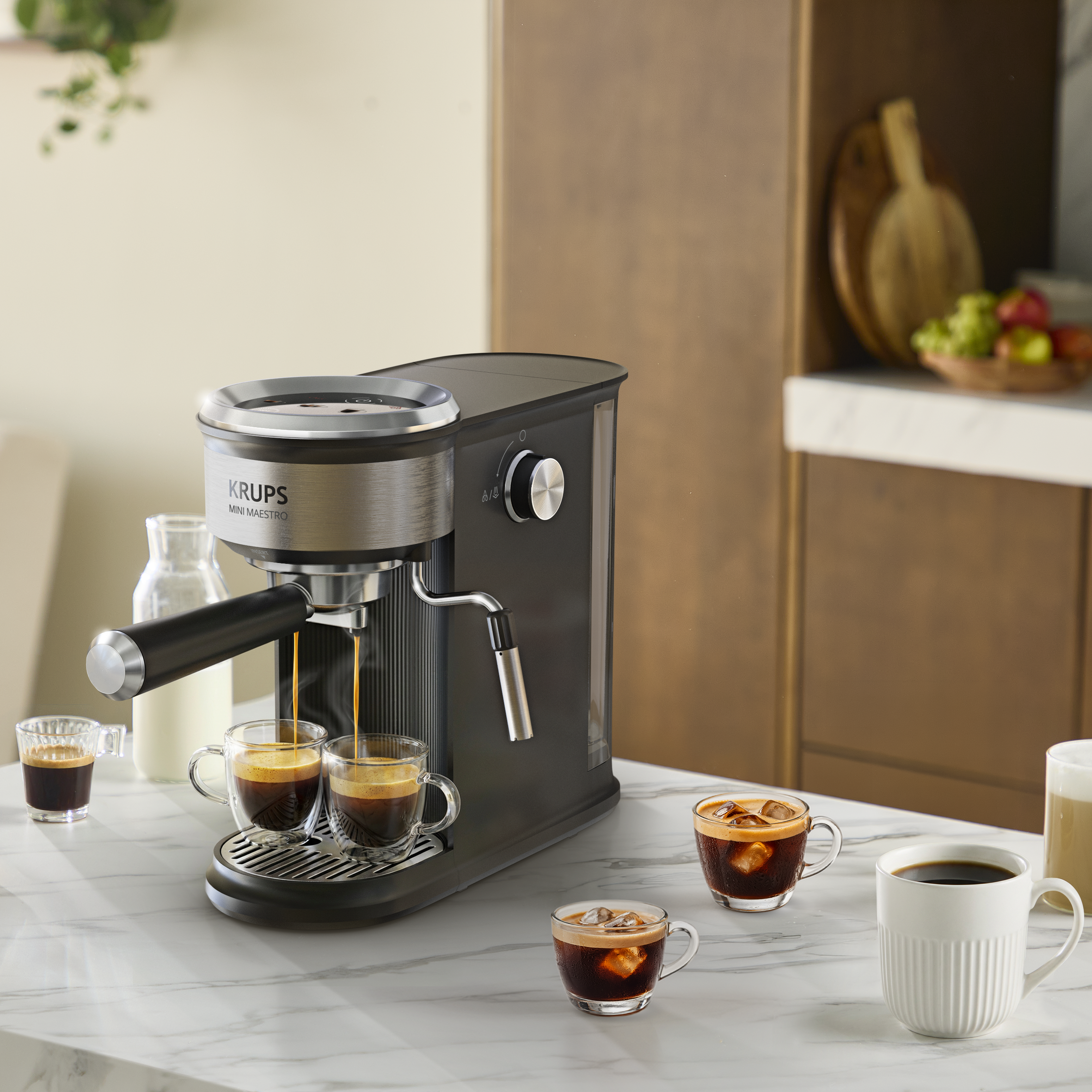 KRUPS Mini Maestro Automatic Coffee Machine – Compact Bean-to-Cup Coffee Maker