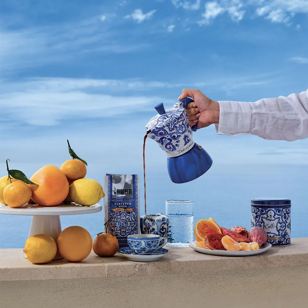 Bialetti MOKA INDUCTION 6 CUPS D&G BLU MEDITERRANEO 5357