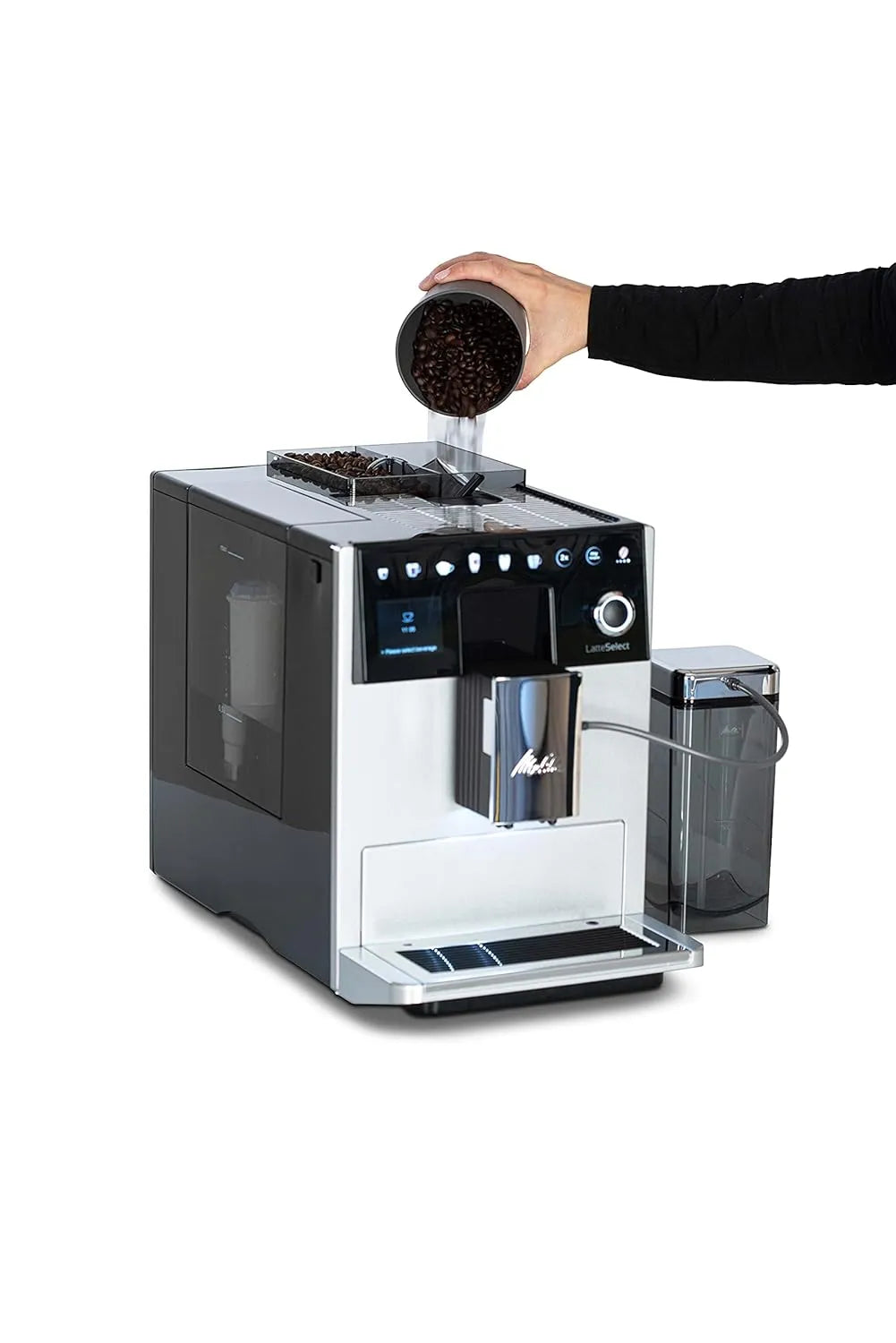Melitta Latte Select coffee machine touchscreen control panel