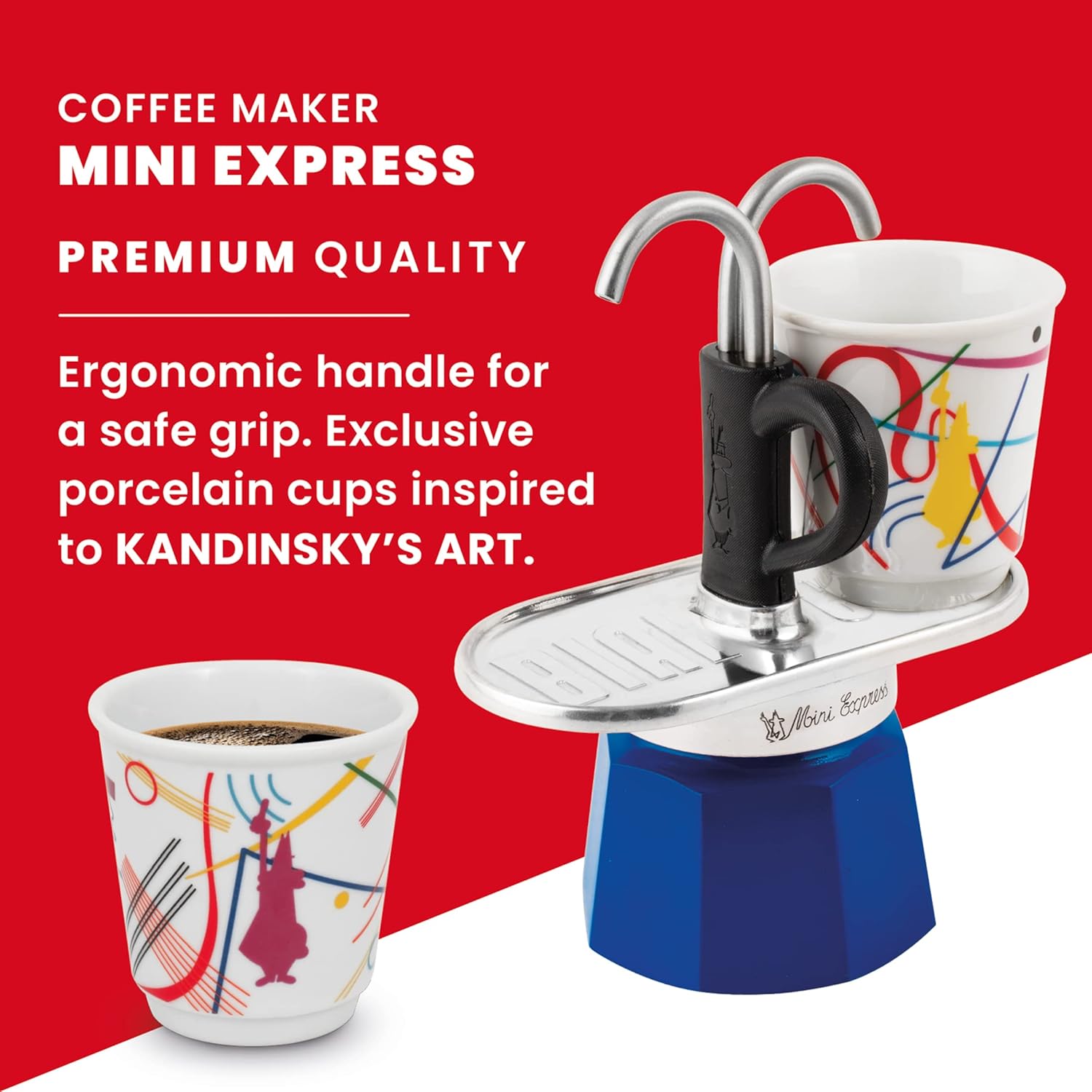 Bialetti SET MINI EXPRESS KANDINSKY +2 BICCHIERINISET 1407
