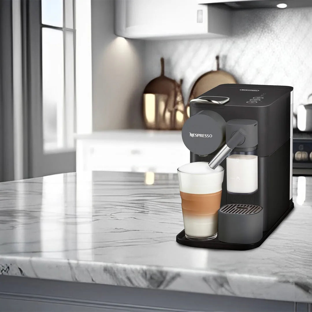 Black Nespresso Lattissima Espresso Machine by Delonghi Latteholic