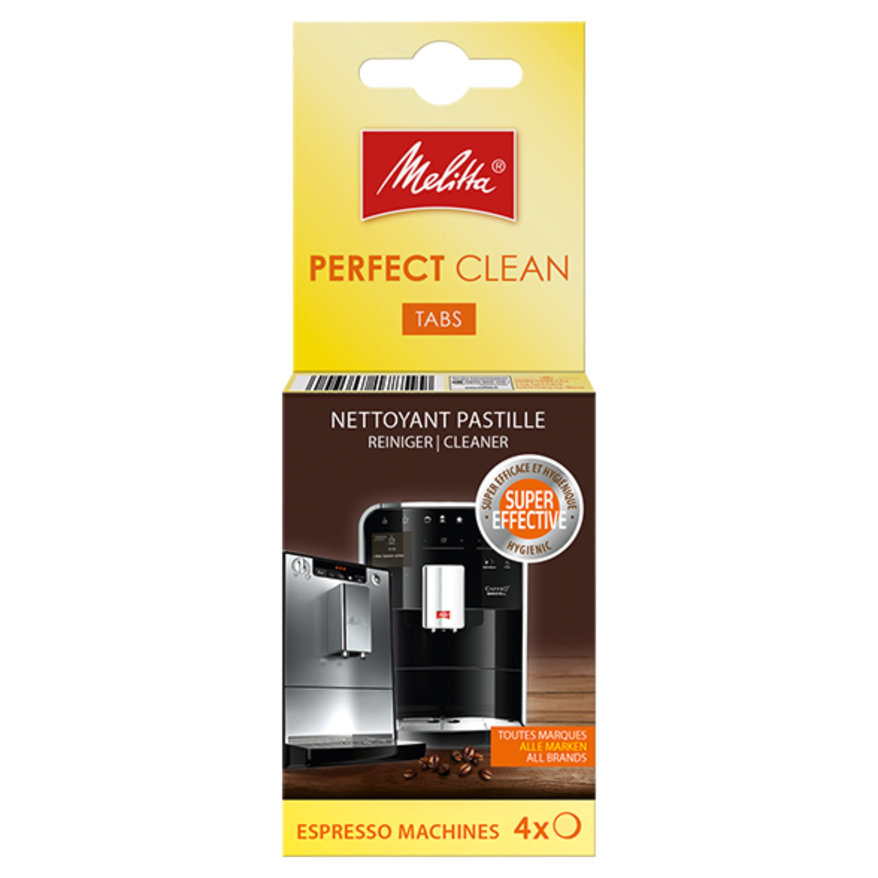 Melitta Perfect Clean Cleaning Bar for Coffee Makers and Espresso Machines -4 tabs