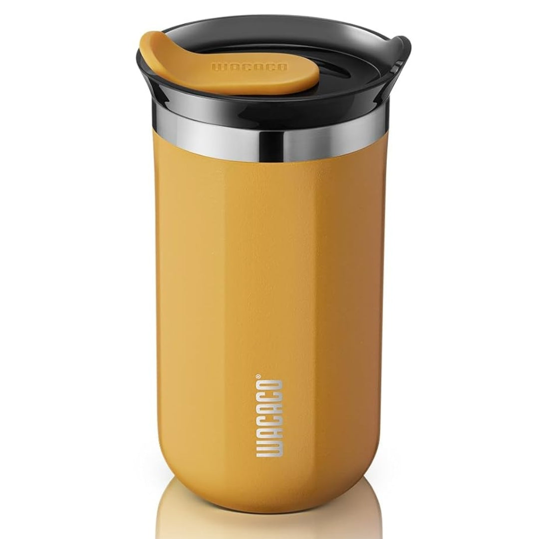 WACACO Octaroma Lungo Vacuum Insulated Coffee Mug ,  Amber Yellow