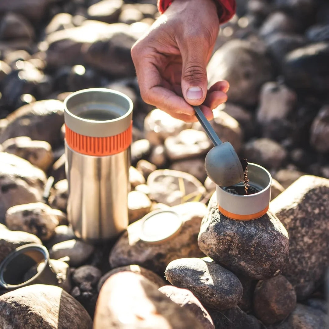 Wacaco Pipamoka Silver, Travel Coffee Maker and Coffee Mug