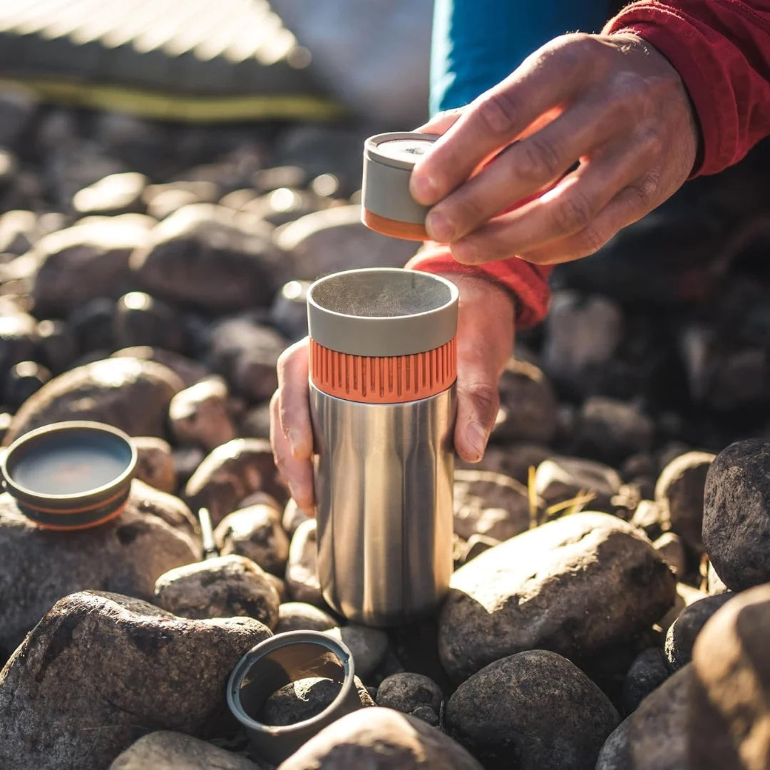 Wacaco Pipamoka Silver, Travel Coffee Maker and Coffee Mug