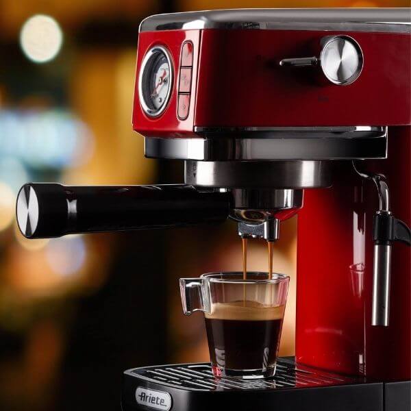 Ariete 1381  Moderna Slim Red Espresso Coffee Machine, best coffee maker for home