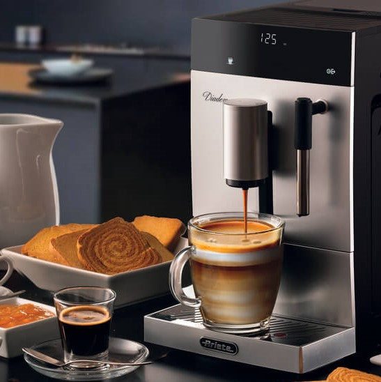 Ariete 1452 Diadema Bean To Cup Silver Espresso Coffee Machine