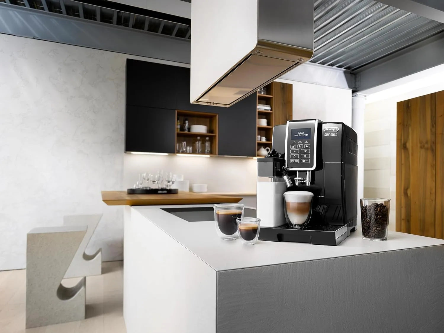 Latteholic Delonghi Dinamica Ecam 350.55.B Coffee Machine