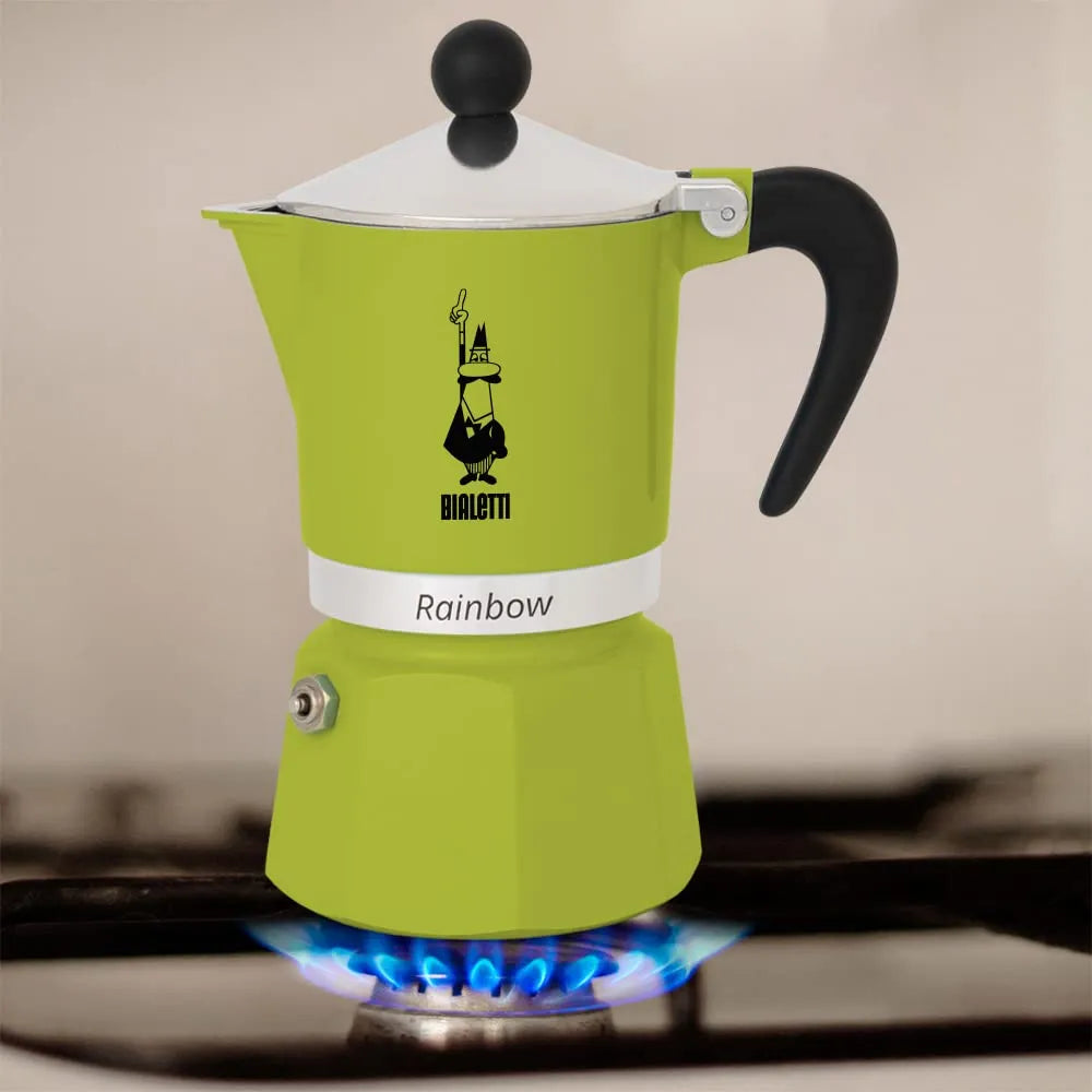 Bialetti Rainbow Verde 6 Cup  Espresso Maker 4973
